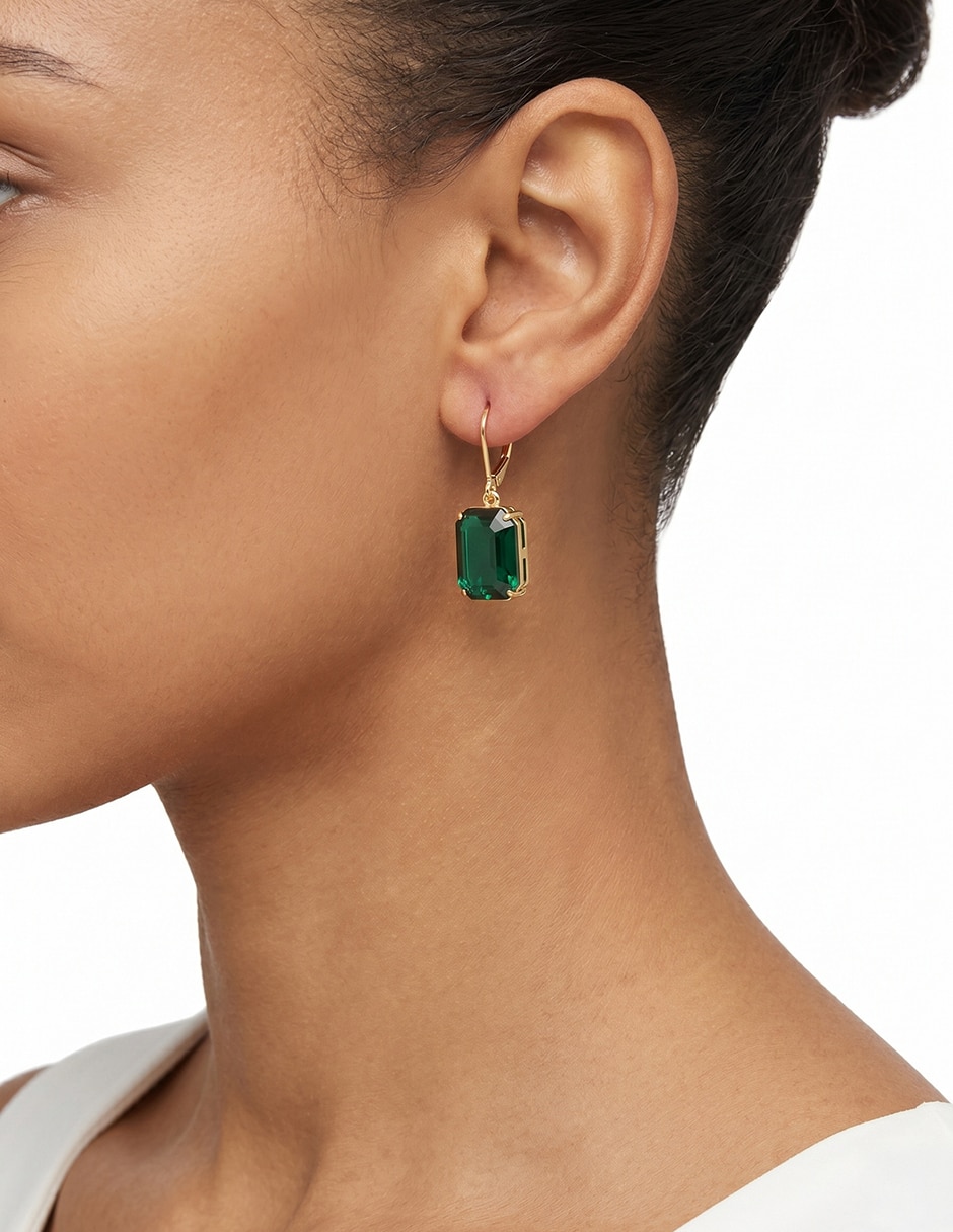 Aretes rectangulares Kensington F26 Recolor con acabado brillante cristal 3