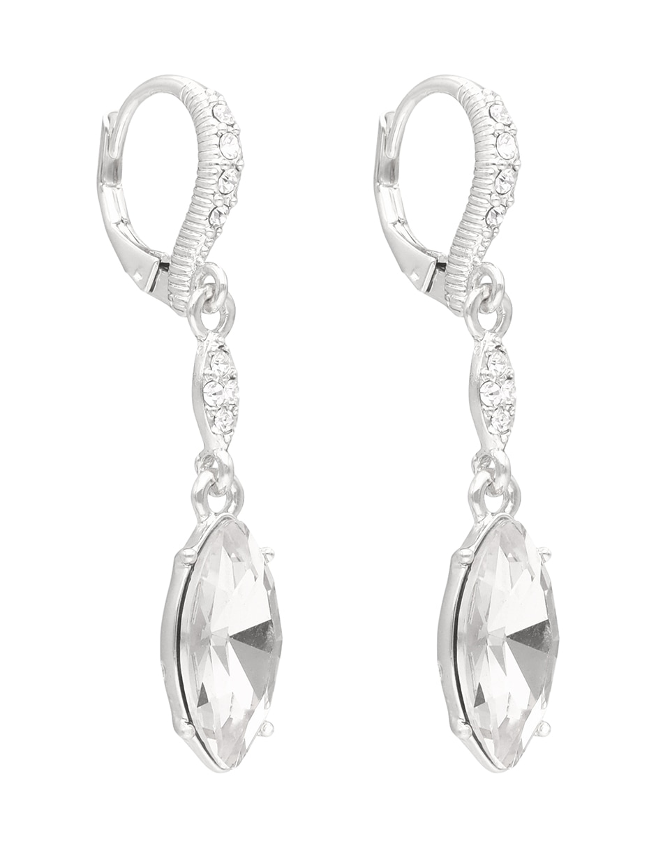 Aretes cortos de Pera Blissful Ballet con acabado brillante cristal