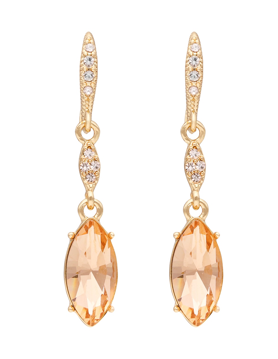 Aretes cortos de Pera Blissful Ballet con acabado brillante cristal 3