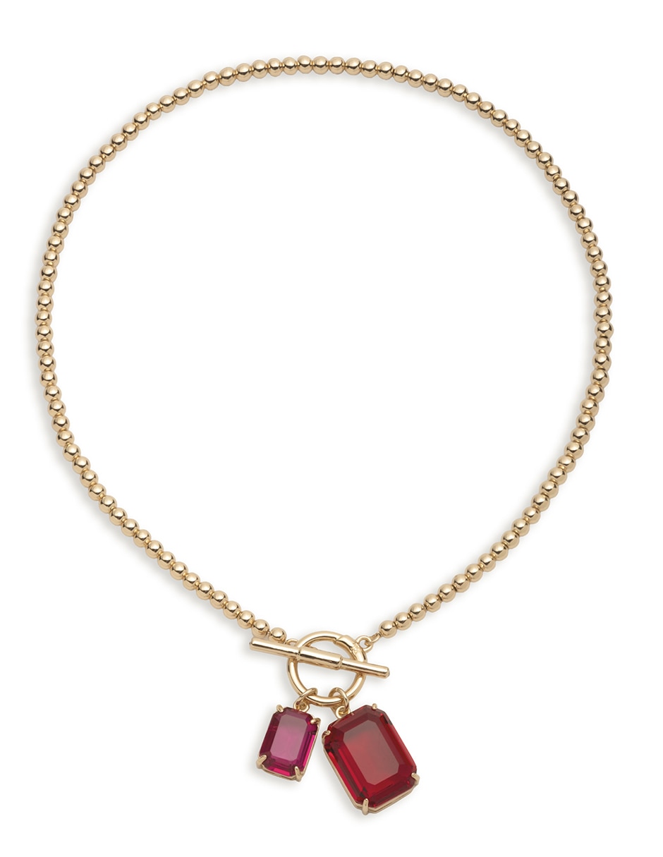 Collar rectangular kensington de latón Collar rectangular kensington de latón