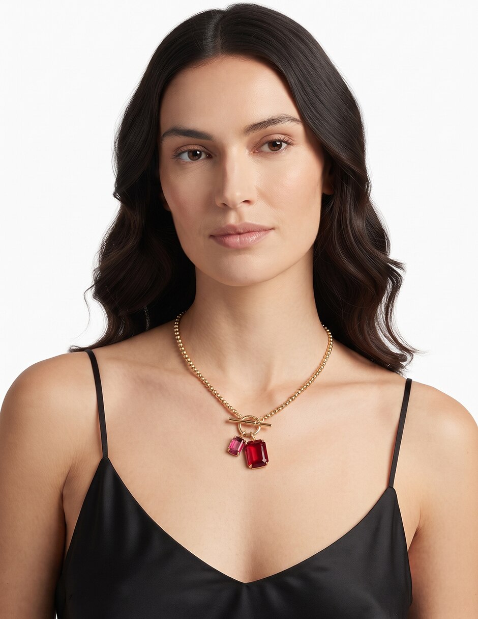 Collar rectangular kensington de latón 4