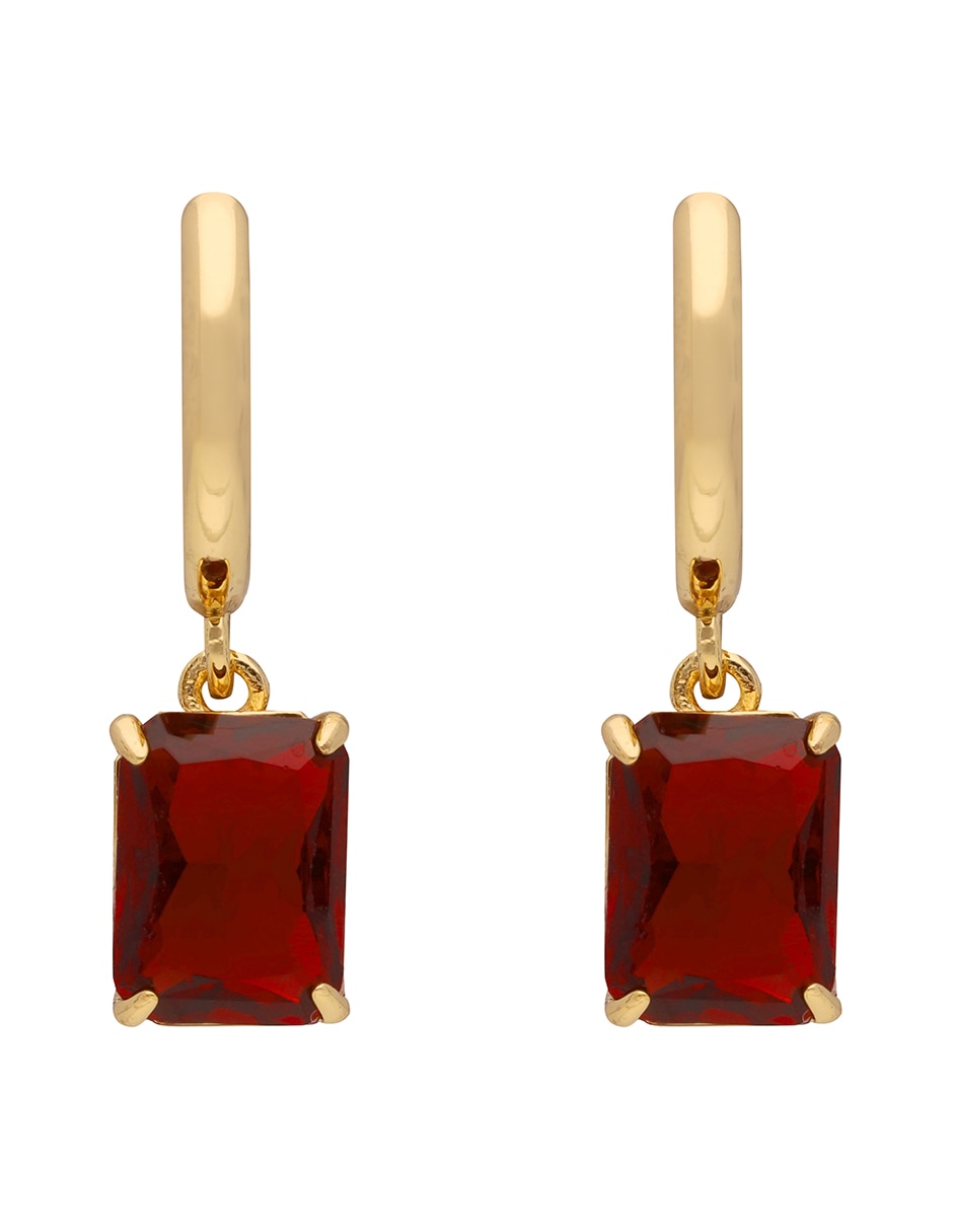 Aretes cuadrados Kensington F26 Recolor con acabado brillante cristal 2