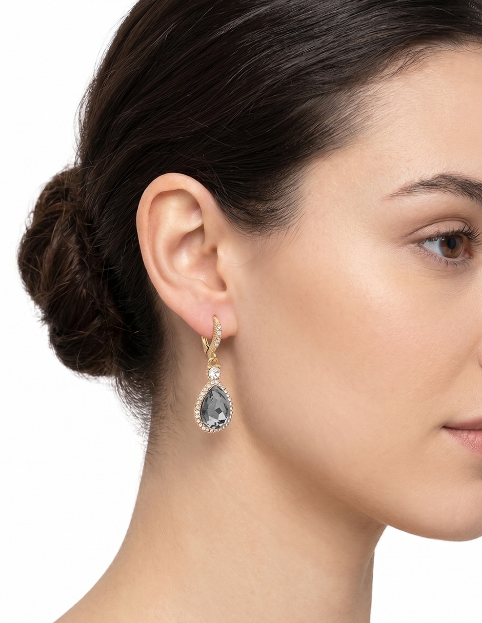 Aretes ovalados Daydreamin' Diva con acabado brillante lapislázuli 2
