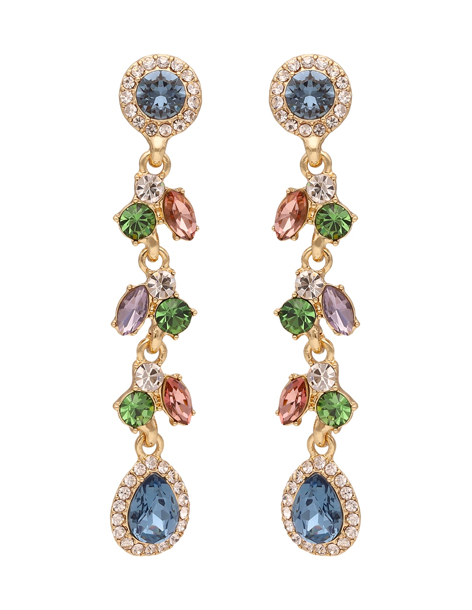 Aretes ovalados Garden Of Elegance con acabado brillante cristal 2