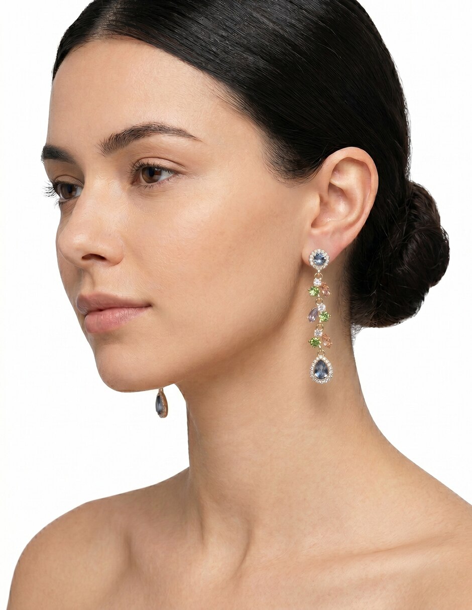 Aretes ovalados Garden Of Elegance con acabado brillante cristal 3
