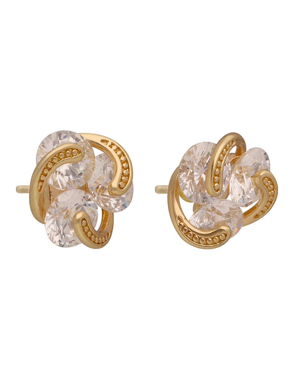 Aretes circulares Social Cz Ears con acabado pulido