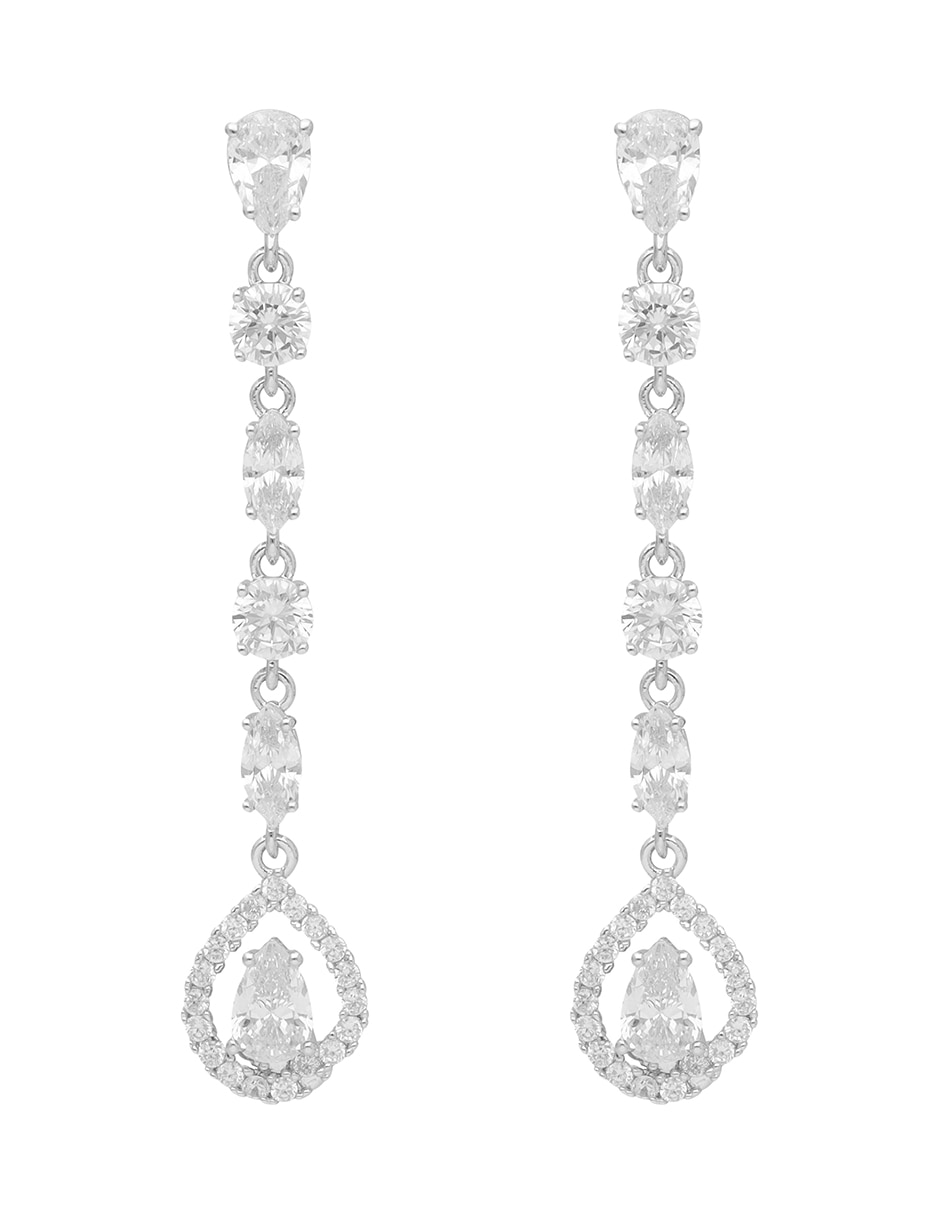 Aretes de gota She'S All Class con acabado brillante 2