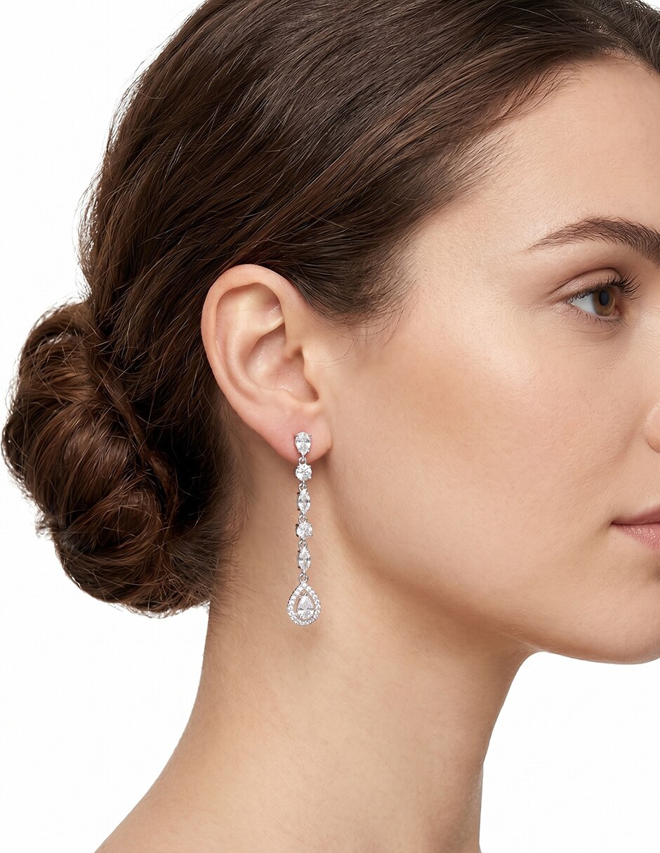 Aretes de gota She'S All Class con acabado brillante 3