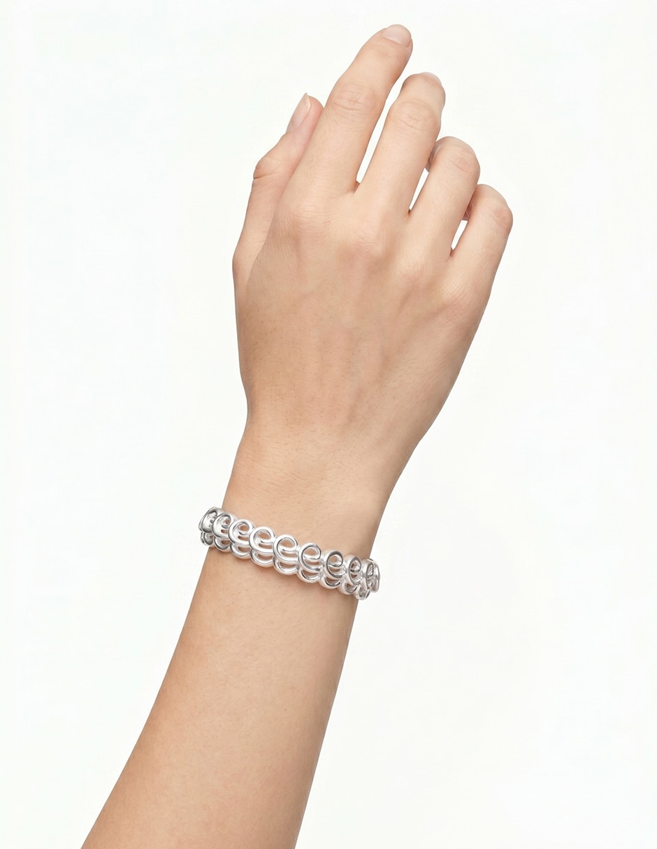 Pulsera Silver Rings con acabado brillante 2