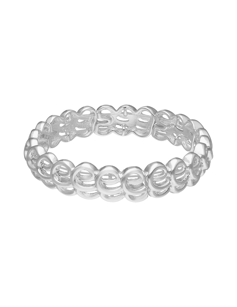 Pulsera Silver Rings con acabado brillante 4