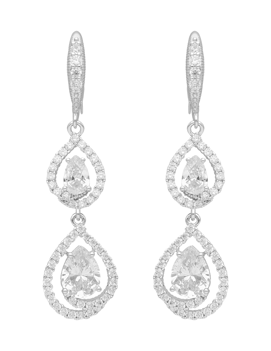 Aretes de gota She'S All Class con acabado brillante 2