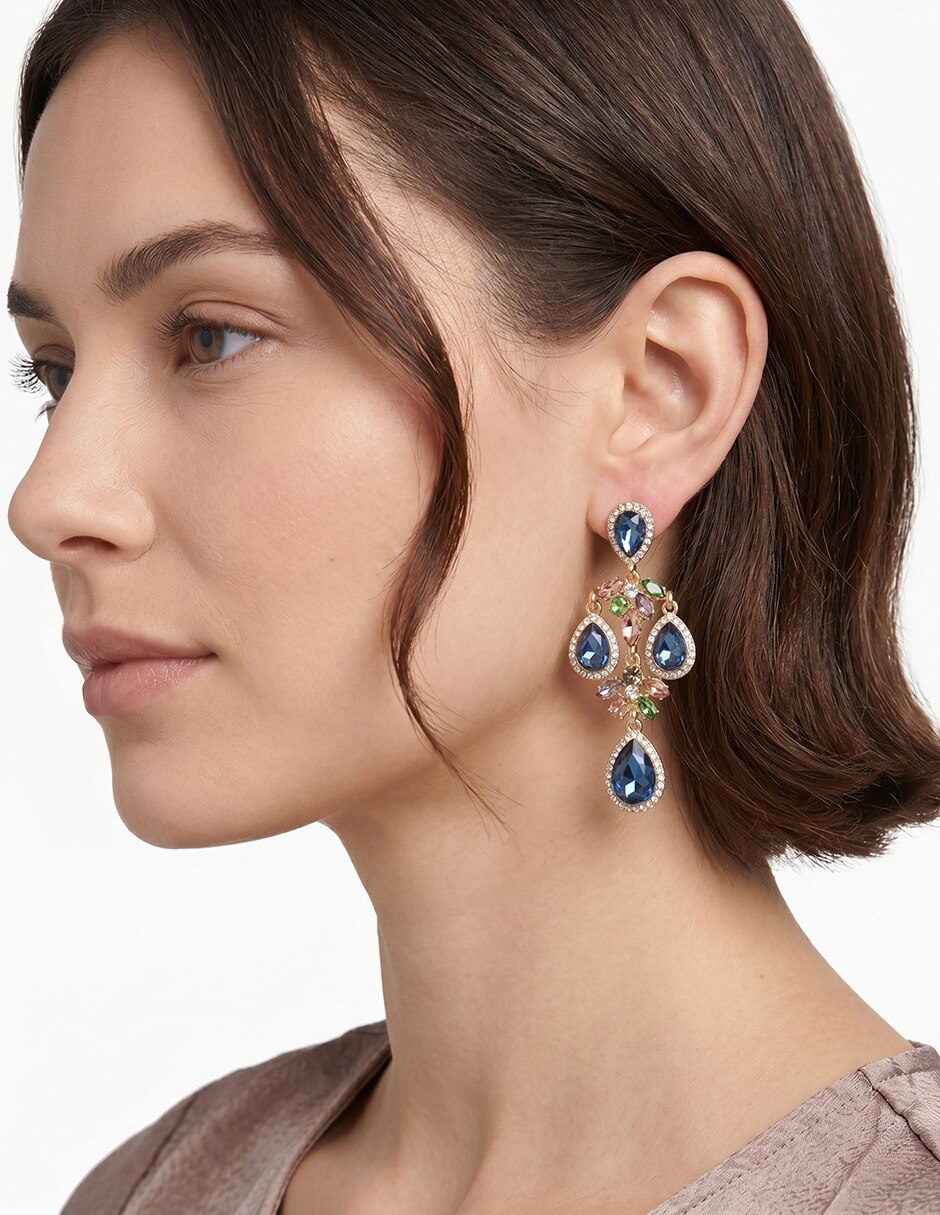 Aretes Garden Of Elegance con acabado brillante cristal 3
