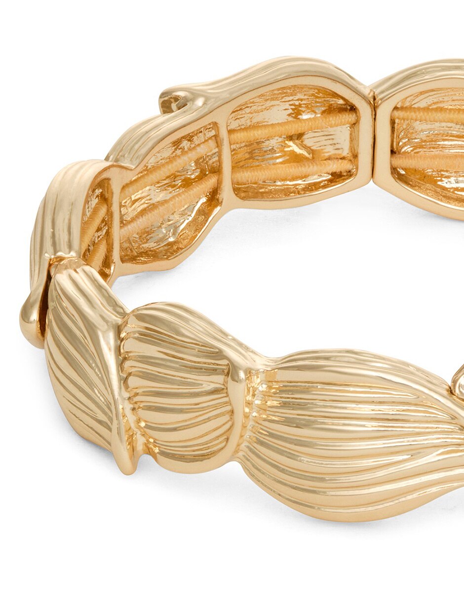 Pulsera Gold Petals con acabado pulido 3