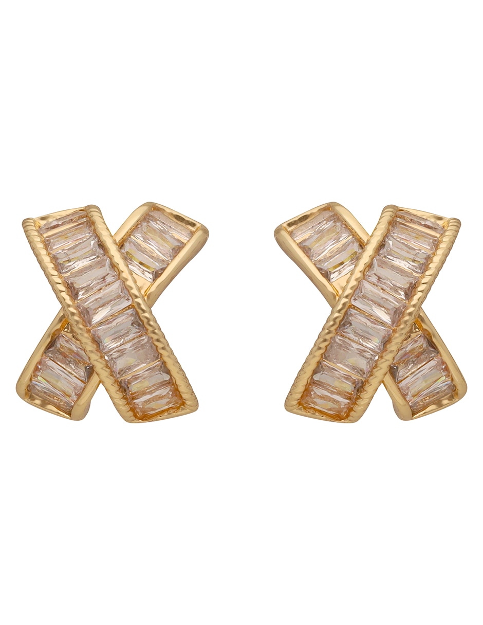 Aretes circulares Social Cz Ears con acabado pulido