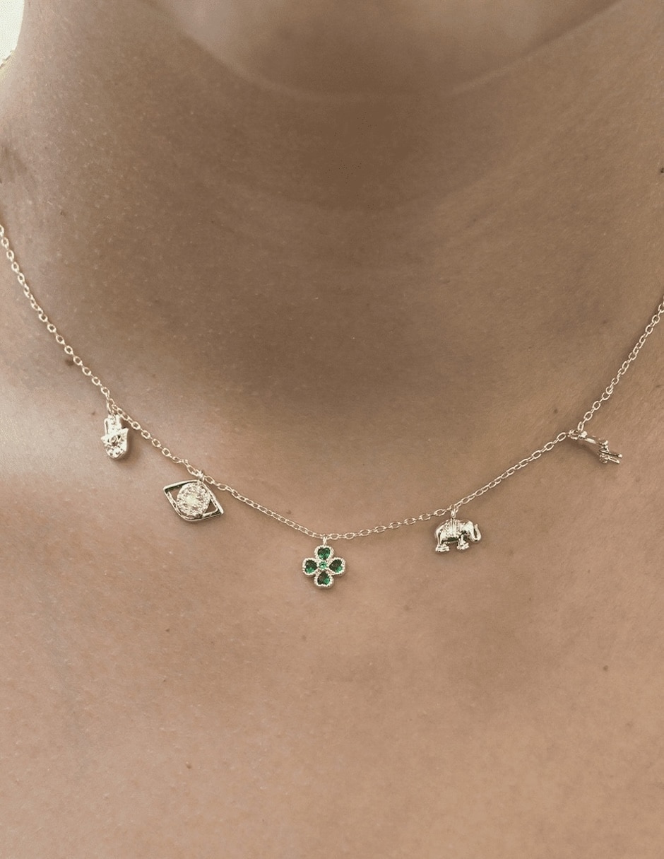 Collar buena suerte 14 k 3