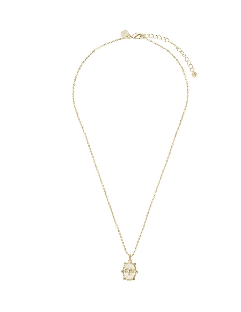 Collar ovalado zodiaco 14 k Collar ovalado zodiaco 14 k