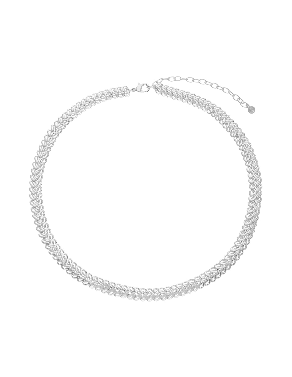 Collar entrelazado Silver Rings