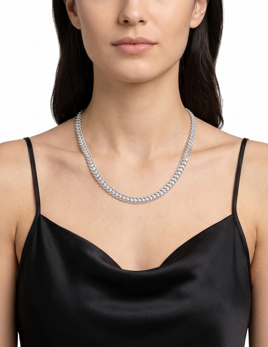 Collar entrelazado Silver Rings