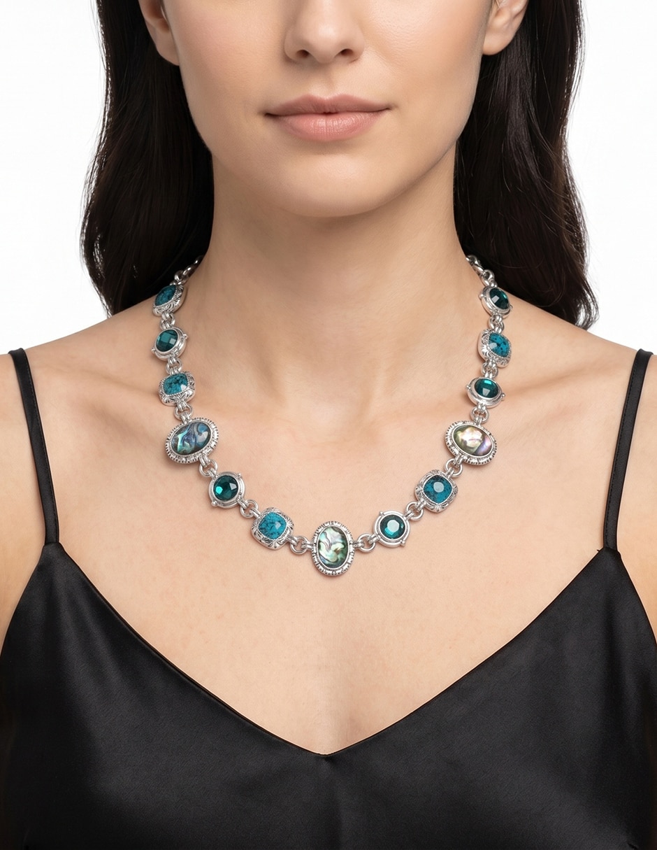 Collar ovalado Royal Blue