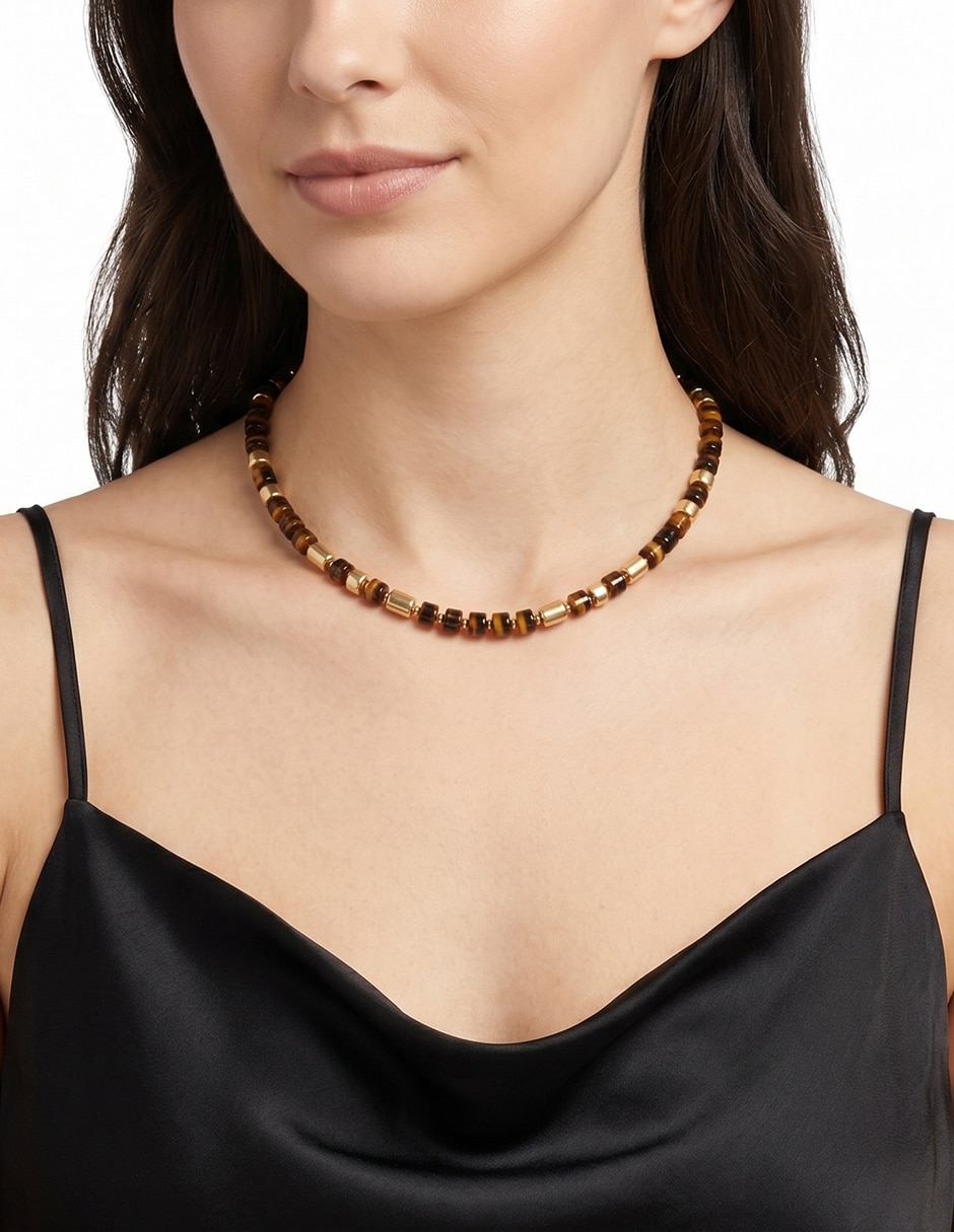 Collar Gold Tortois & Cheetah 3