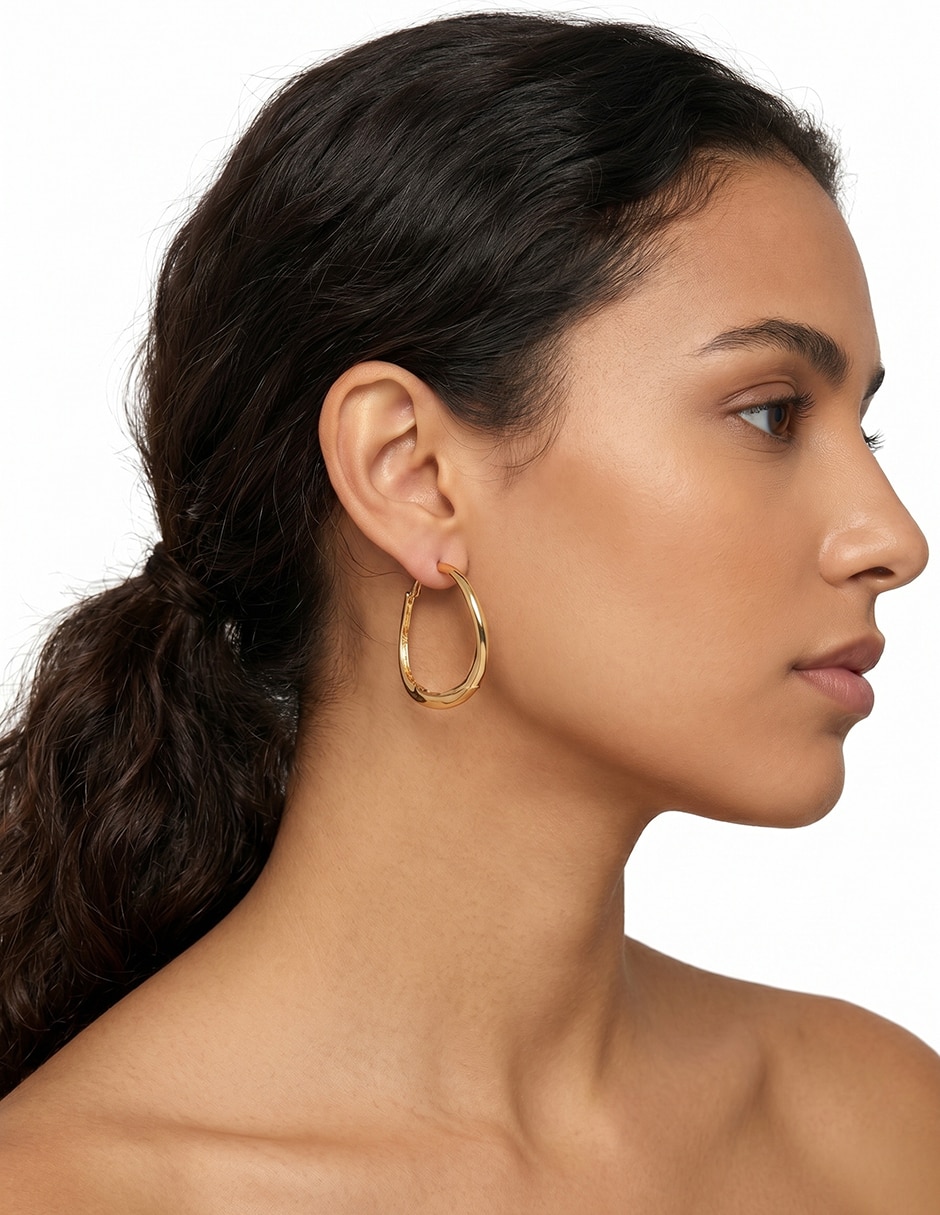Aretes cortos con acabado pulido 3