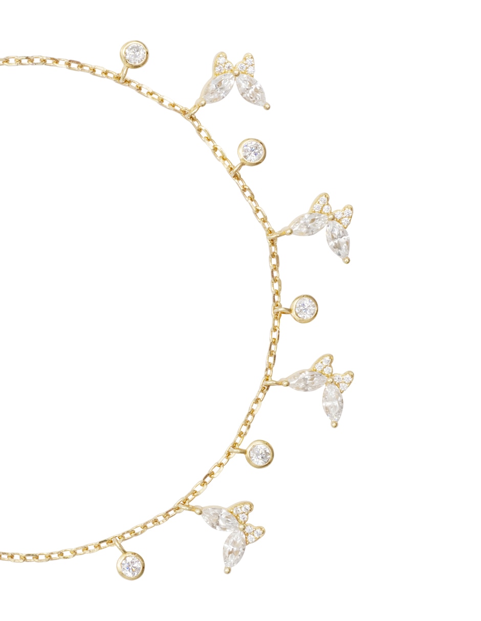Pulsera Westies Mariposa con acabado pavé