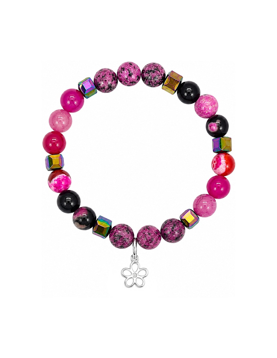 Pulsera de ágata con ágata p 925 petit piedras acabado 1