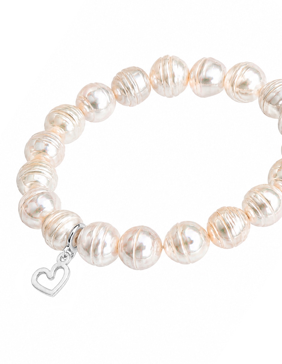 Pulsera con perla P 925 acabado brillante Pulsera con perla P 925 acabado brillante
