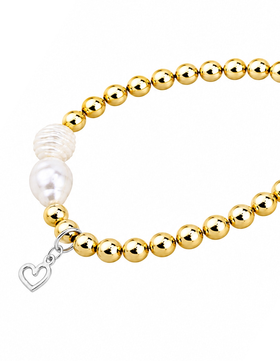 Pulsera de perla con perla p 925 petit perlas acabado 3