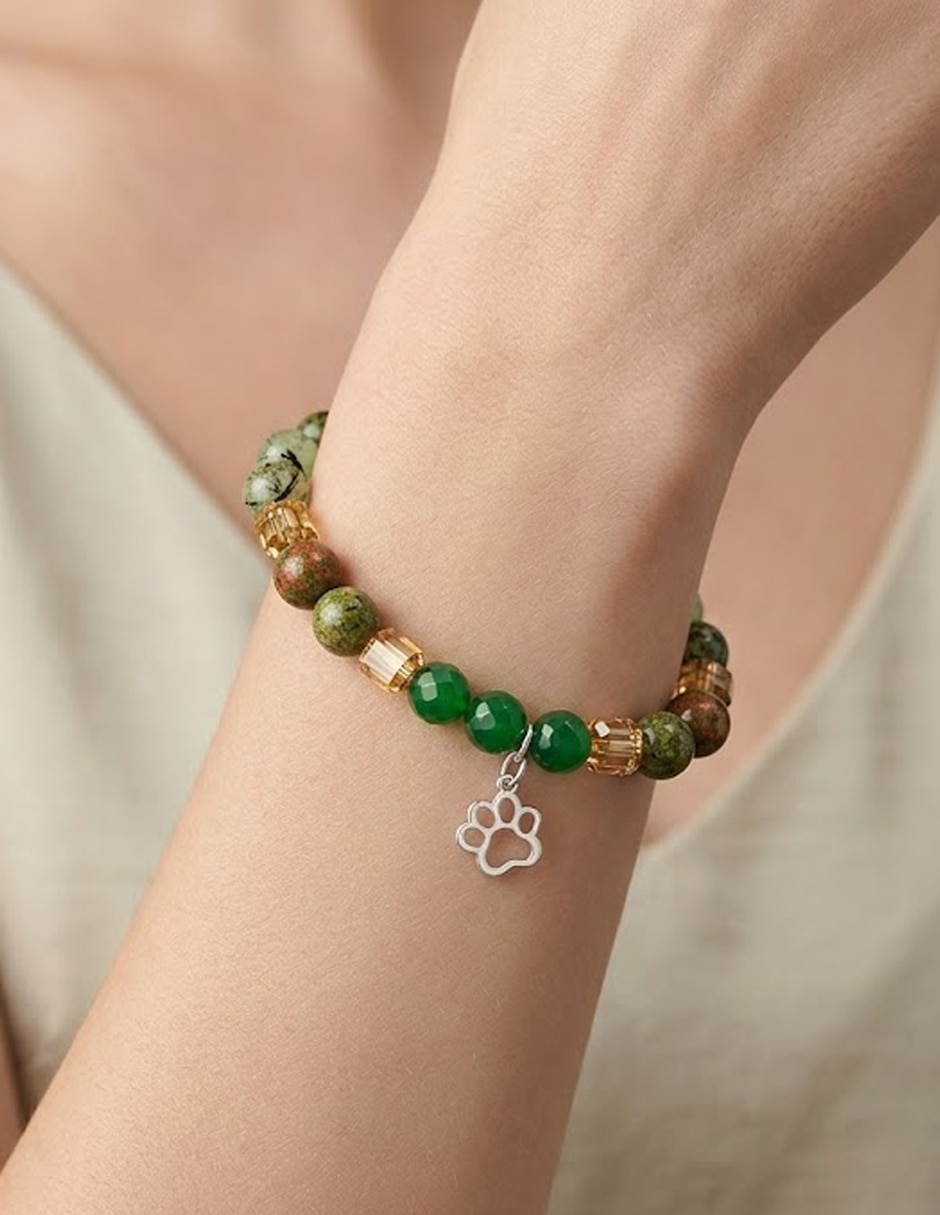 Pulsera de piedra con semipreciosas p 925 petit piedras acabado 3