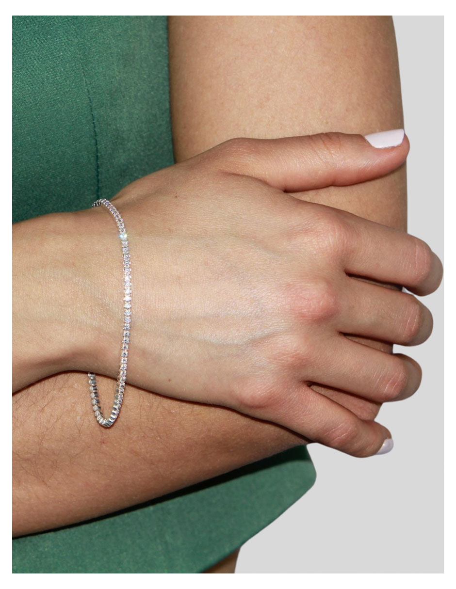 Pulsera de plata con zirconia p 925 4