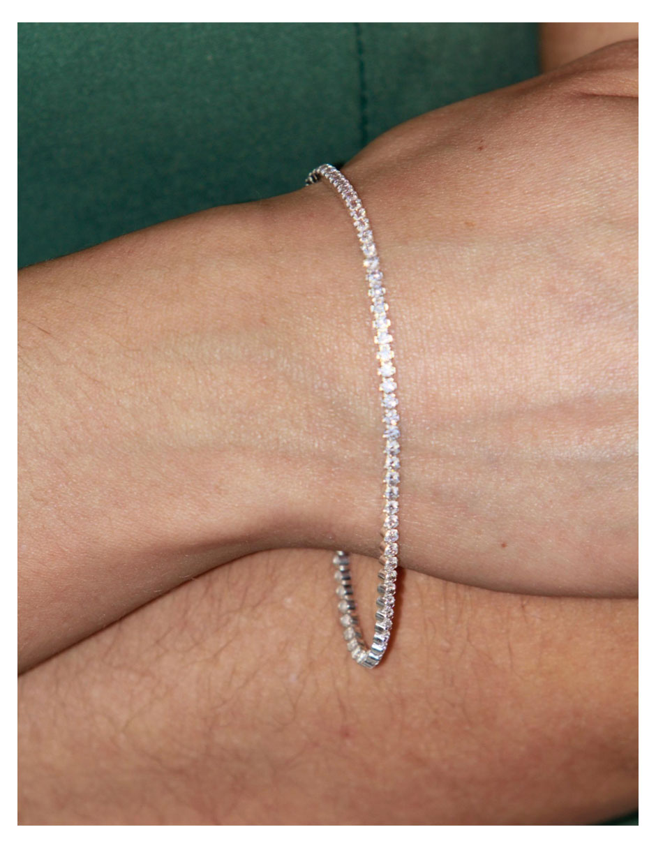 Pulsera de plata con zirconia p 925 2