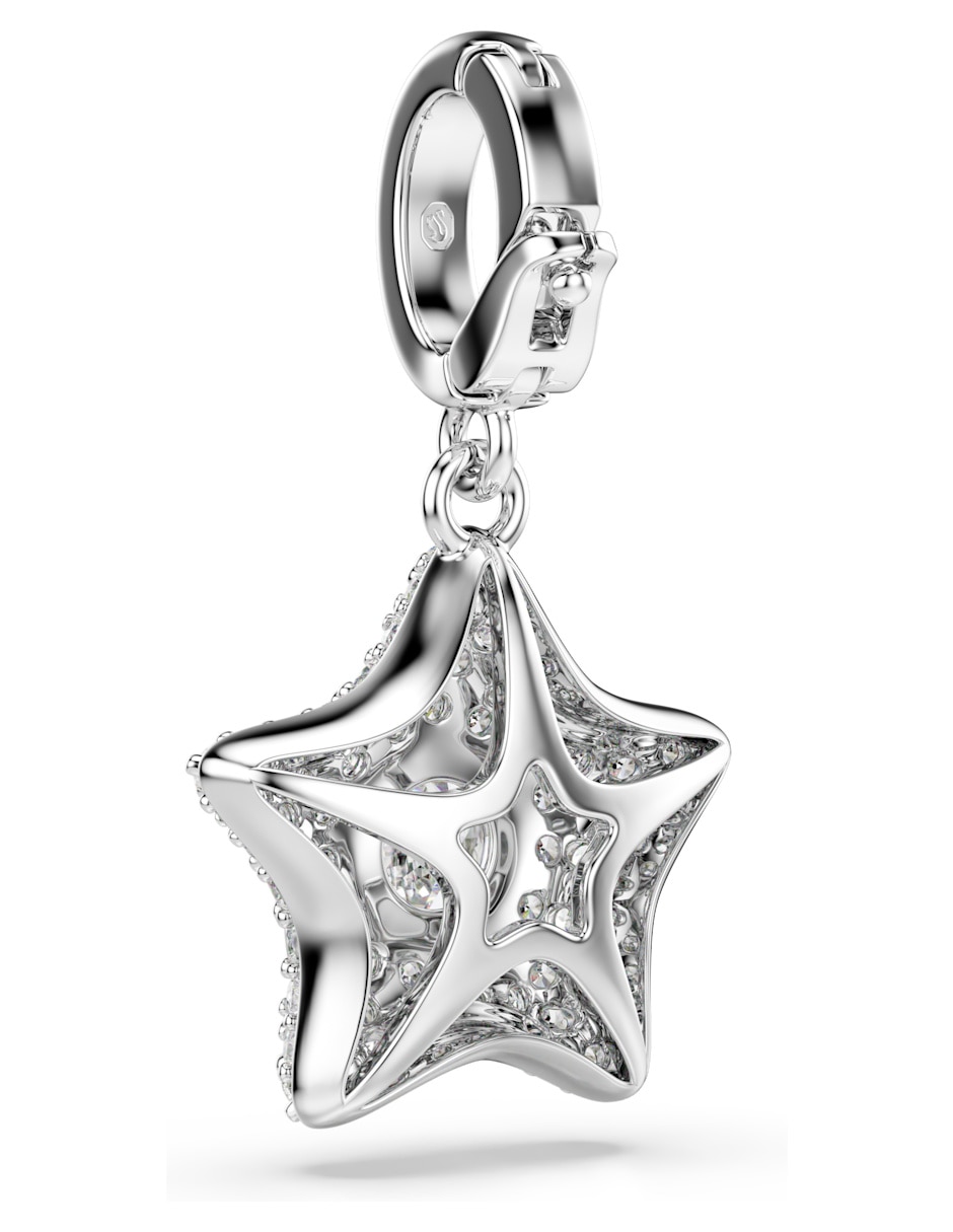 Charm de estrella sublima de rodio 6