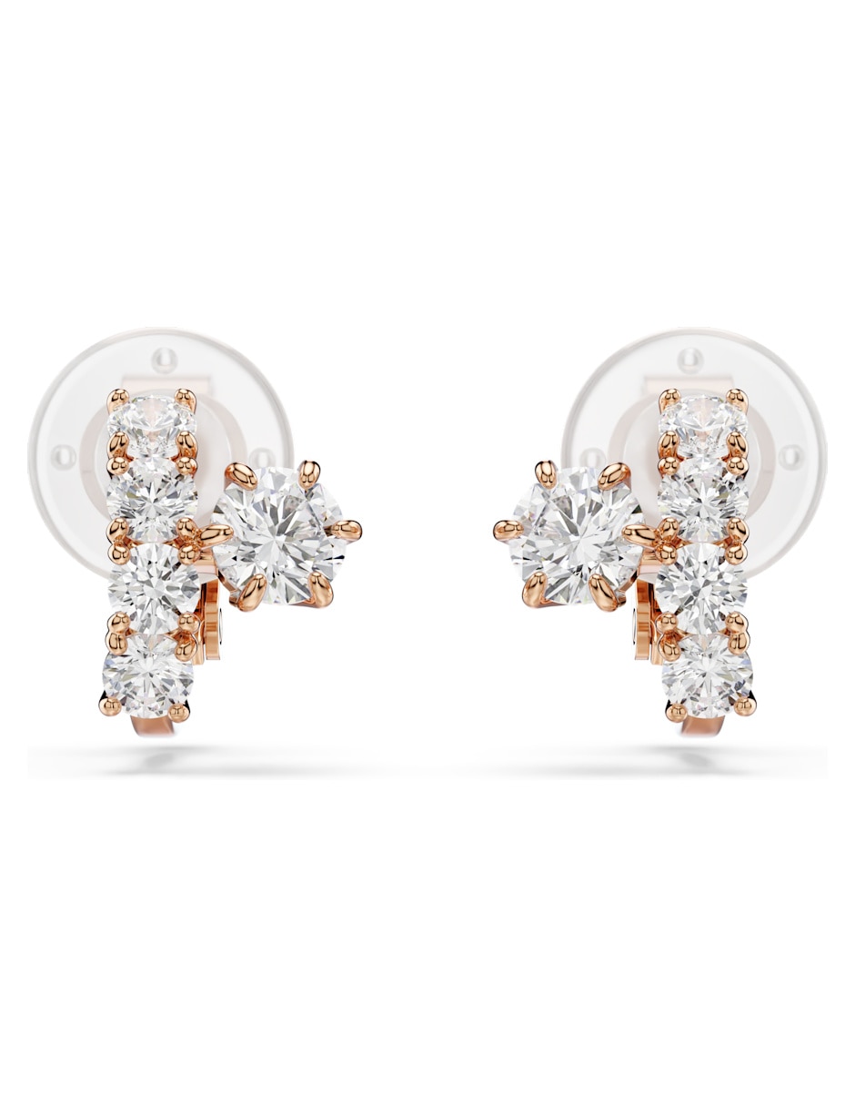 Aretes cortos Matrix con acabado brillante swarovski