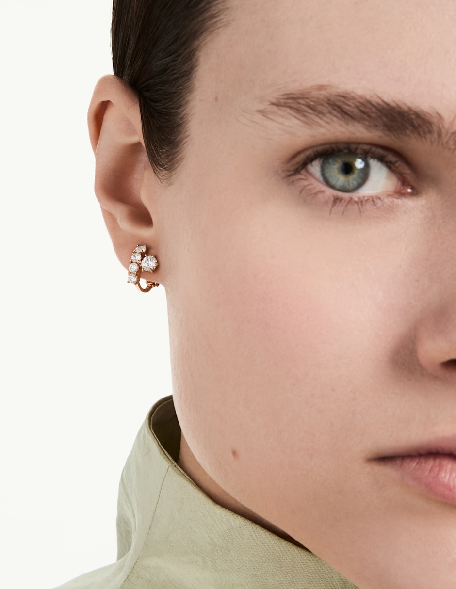 Aretes cortos Matrix con acabado brillante 4