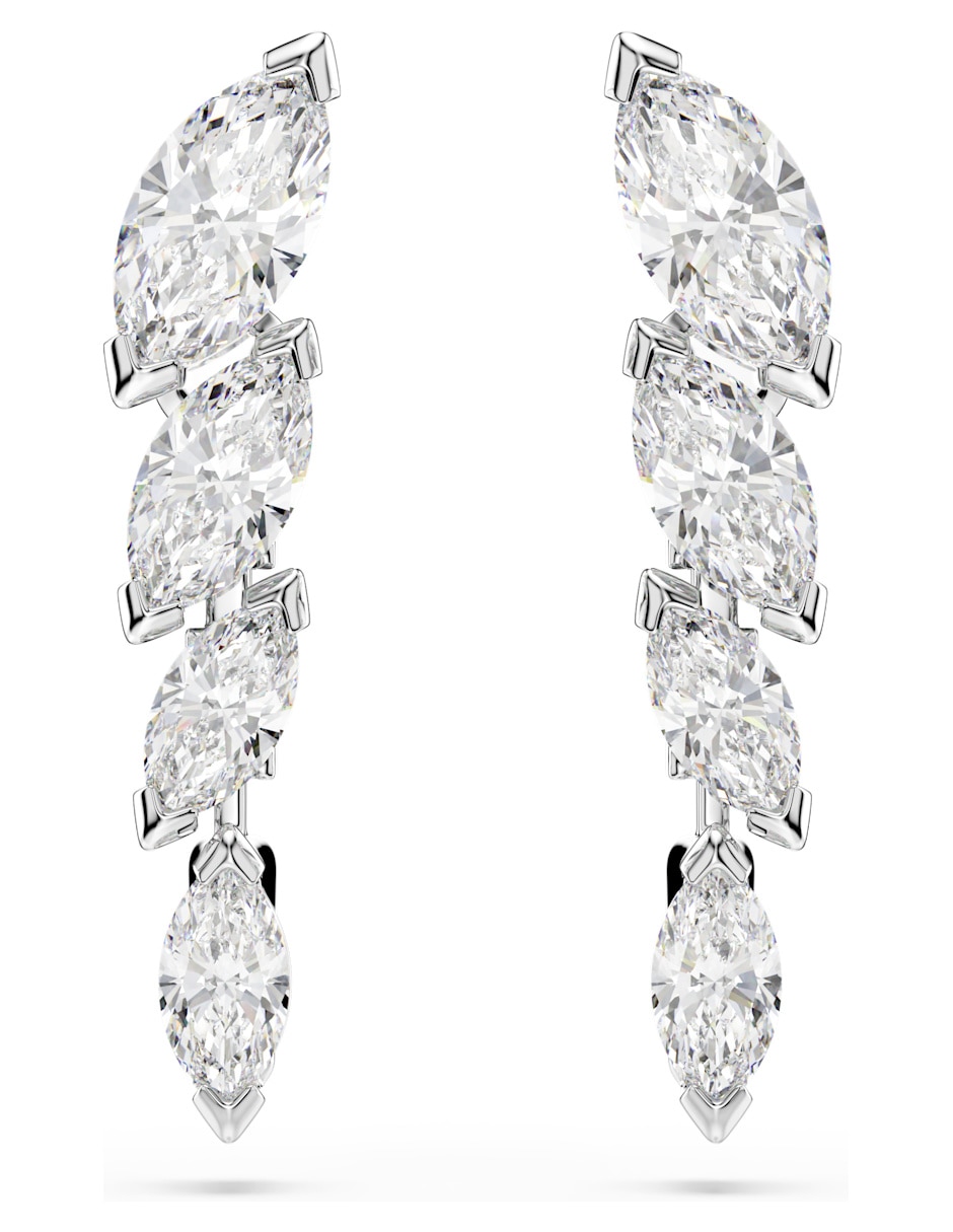 Aretes largos de Mesmera con acabado brillante 1