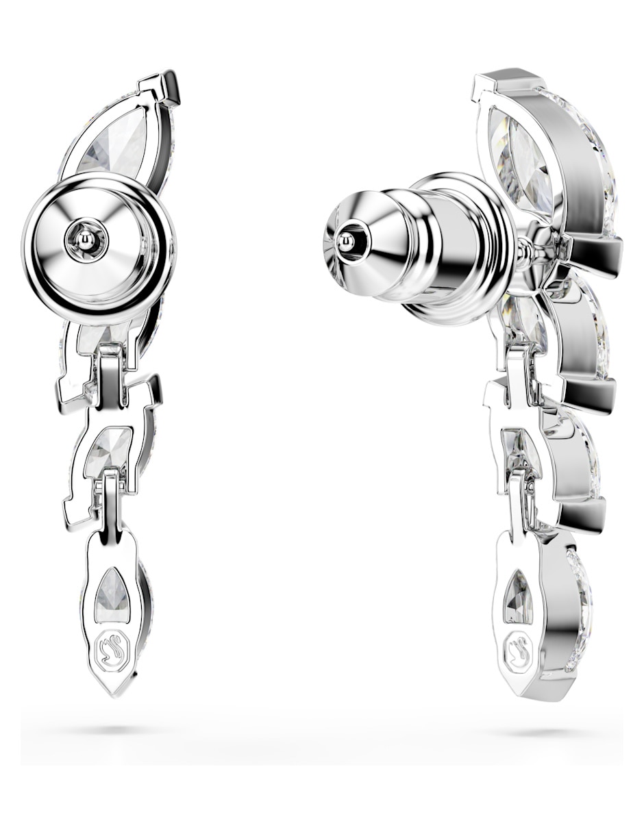 Aretes largos de Mesmera con acabado brillante 3