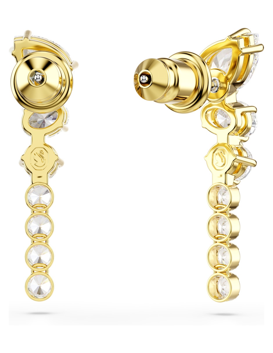 Aretes largos de Mesmera con acabado brillante 5