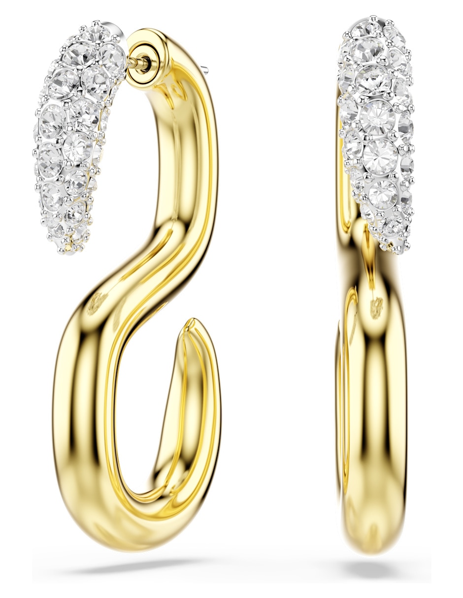 Aretes cortos de eslabon Dextera Chain con acabado brillante 1