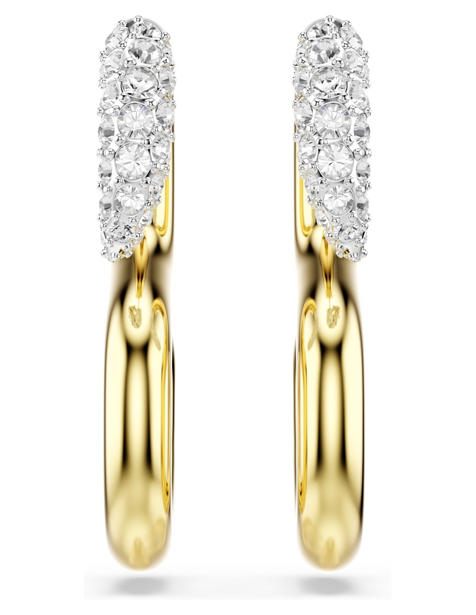 Aretes cortos de eslabon Dextera Chain con acabado brillante 3