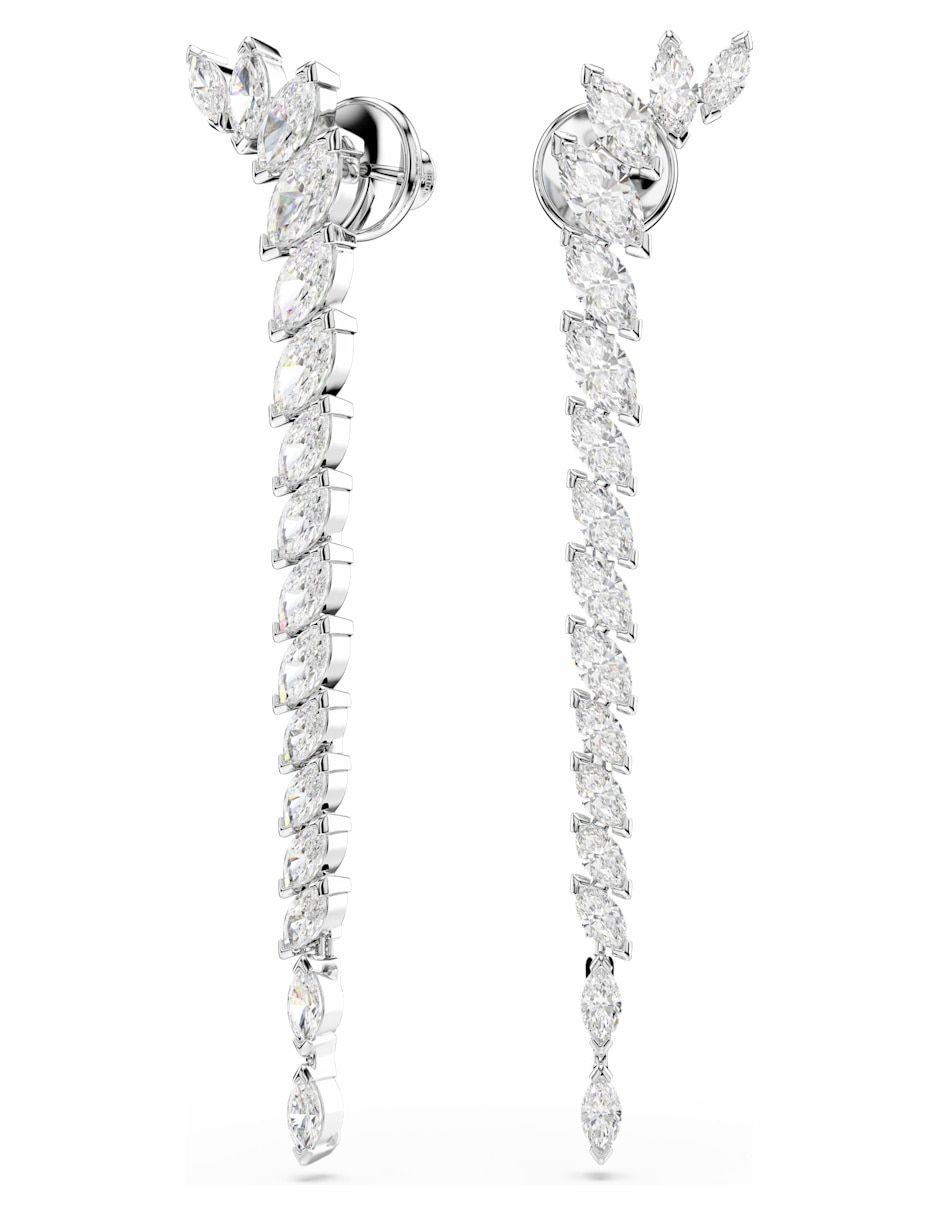Aretes largos Mesmera con acabado brillante 3