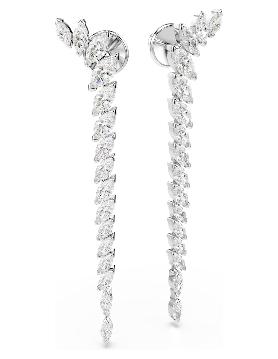 Aretes largos Mesmera con acabado brillante 4