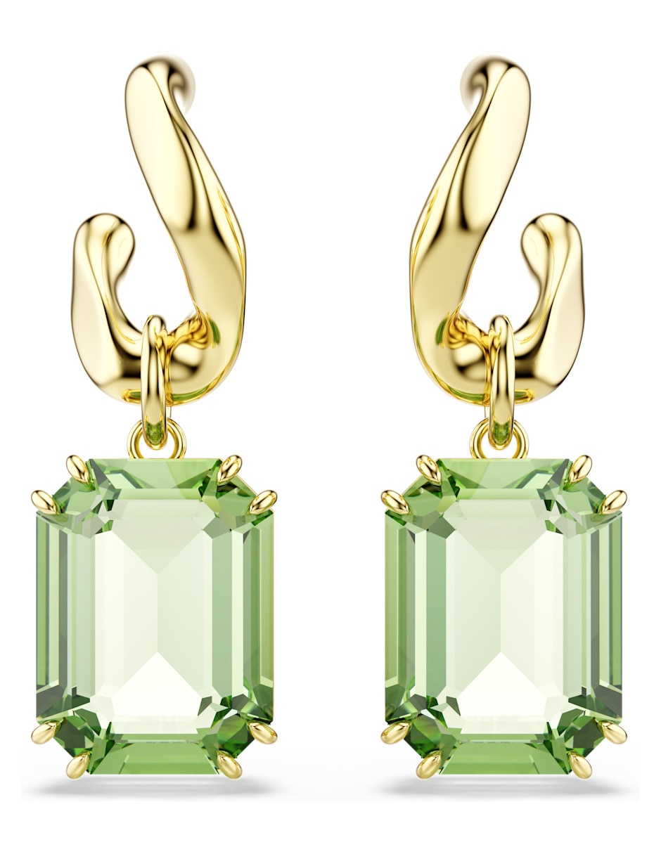 Aretes cortos Octagonal Millenia con acabado brillante swarovski Aretes cortos Octagonal Millenia con acabado brillante swarovski