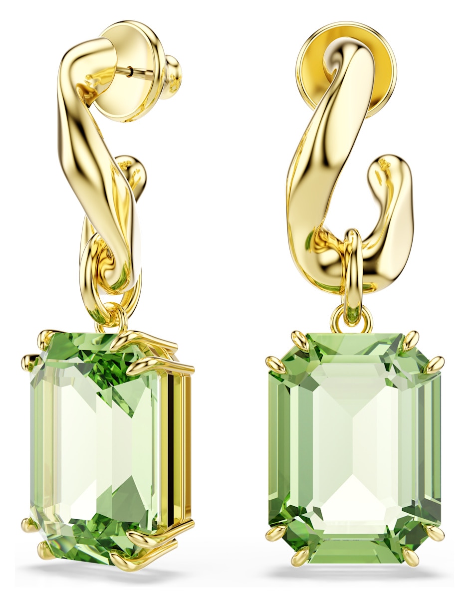 Aretes cortos Octagonal Millenia con acabado brillante swarovski