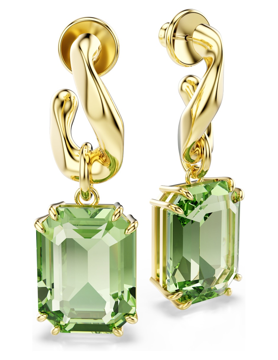 Aretes octagonales Millenia con acabado brillante 5