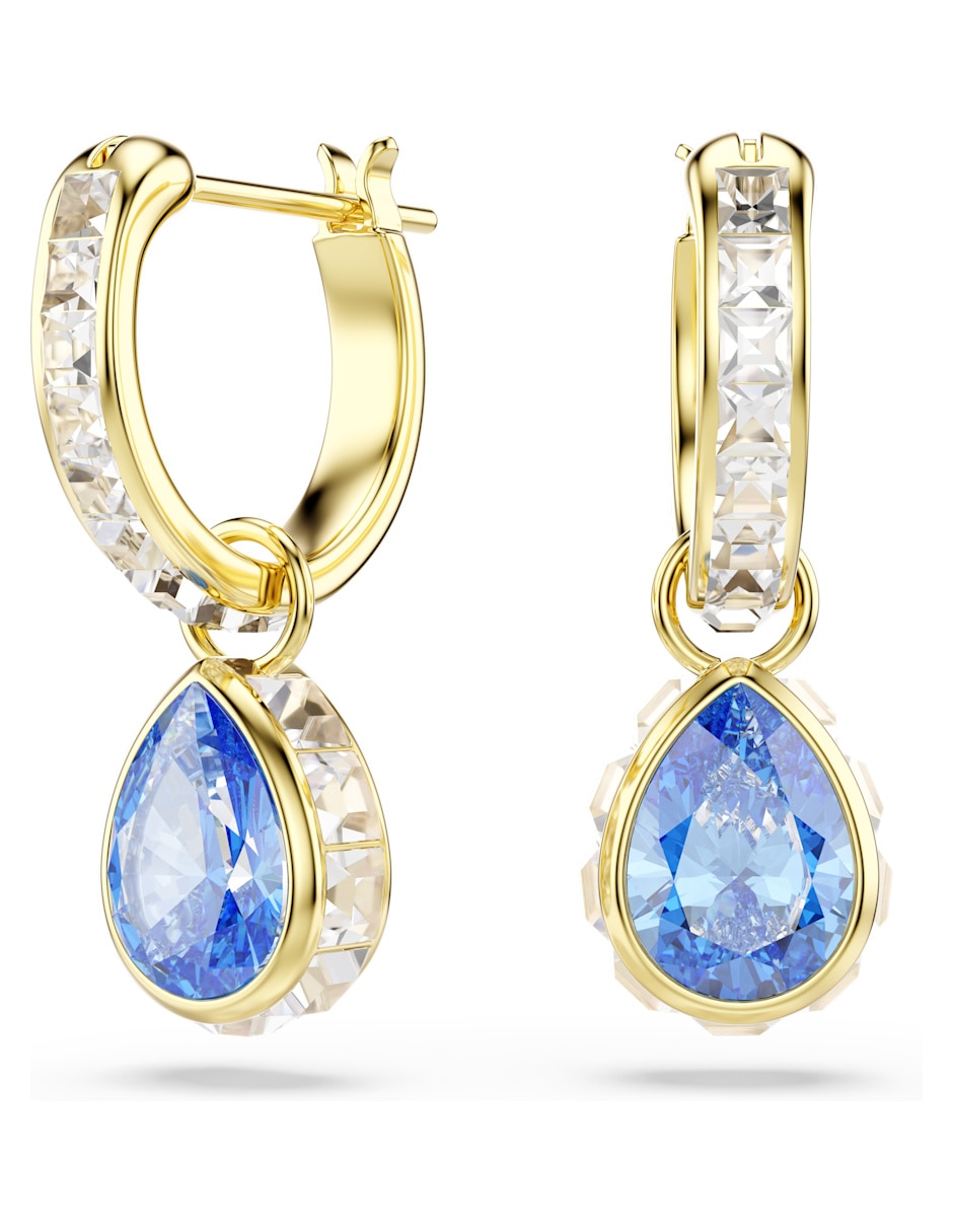 Aretes cortos de gota Chroma con acabado brillante 1