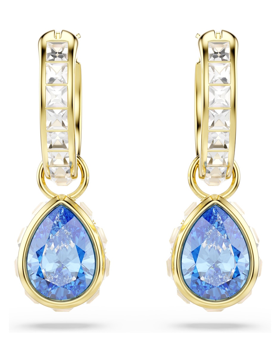 Aretes cortos de gota Chroma con acabado brillante 3