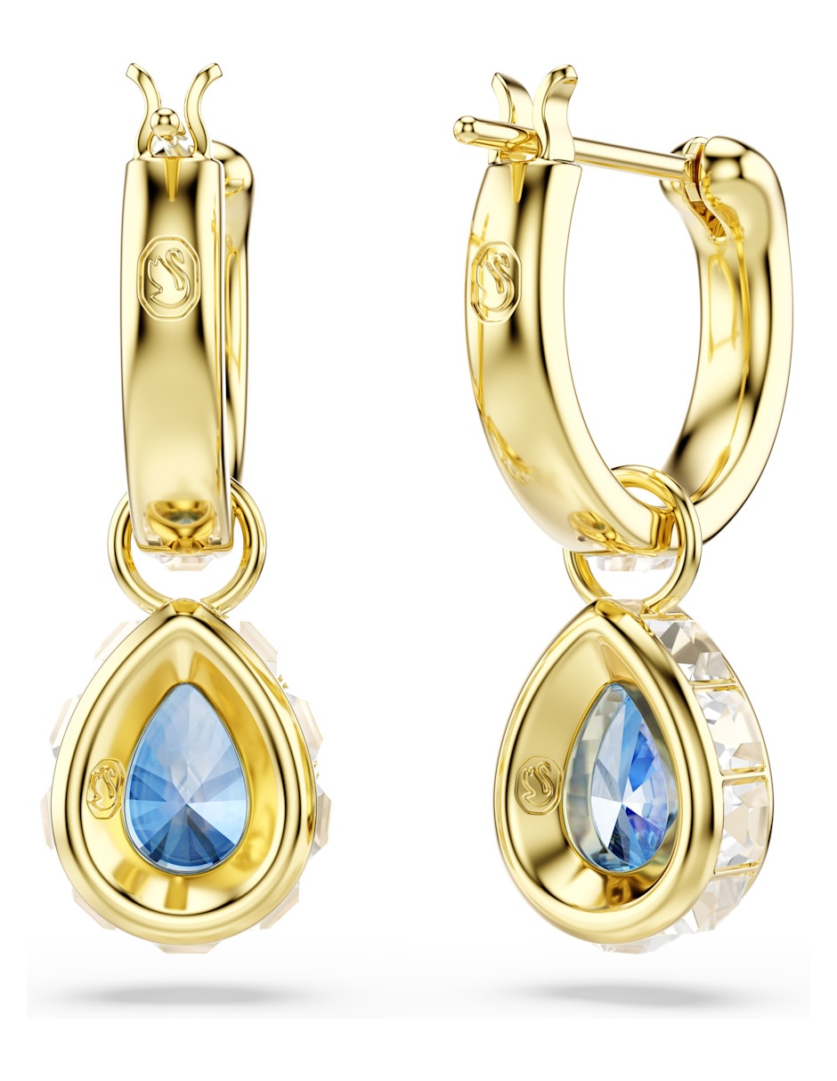 Aretes cortos de gota Chroma con acabado brillante 5