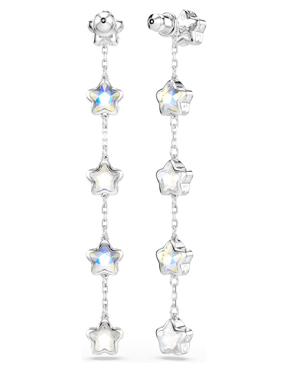 Aretes largos de Estrella Chroma con acabado brillante