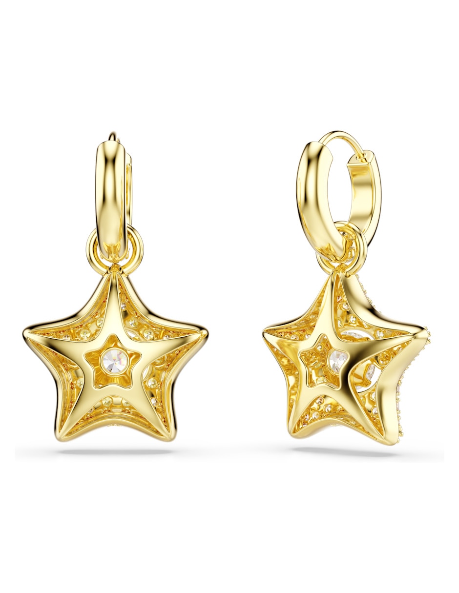 Aretes cortos Estrella Sublima con acabado brillante